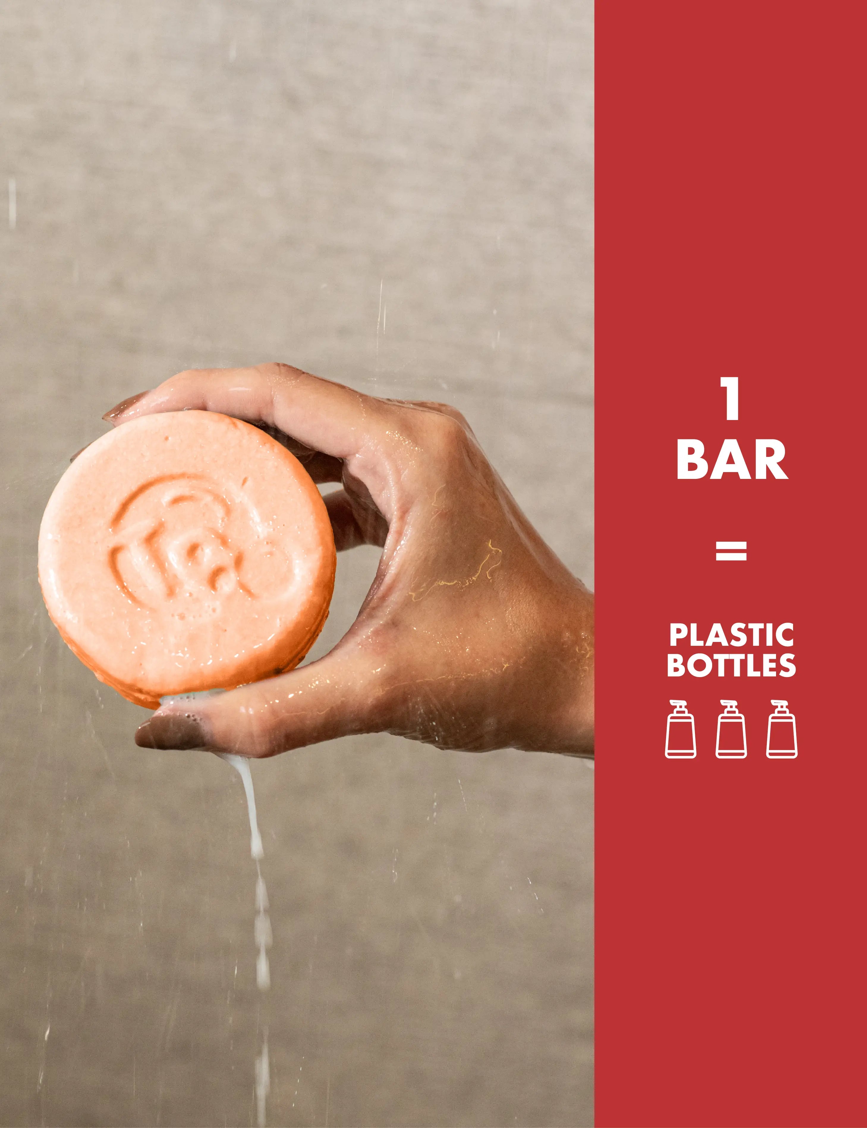 Hyaluronic Acid + Tomato Extract Shampoo Bar - ANTI-AGING - Tree Bottle