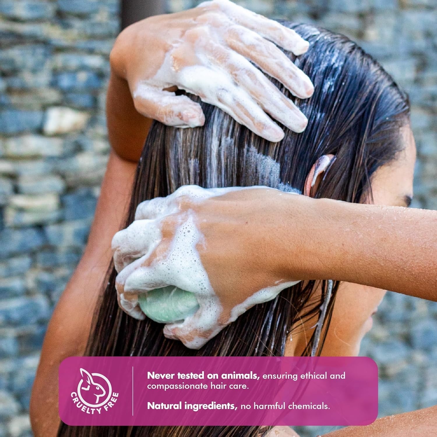 Pro-Vitamin B5 + Citrus Shampoo Bar - FRIZZ & SHINE - Tree Bottle