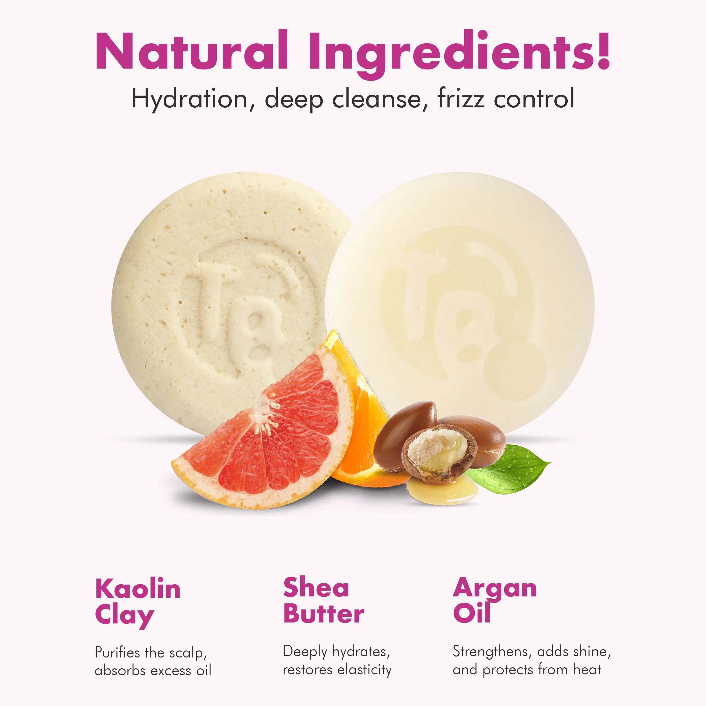 Pro-Vitamin B5 + Citrus Shampoo & Conditioner Bar Set - FRIZZ & SHINE