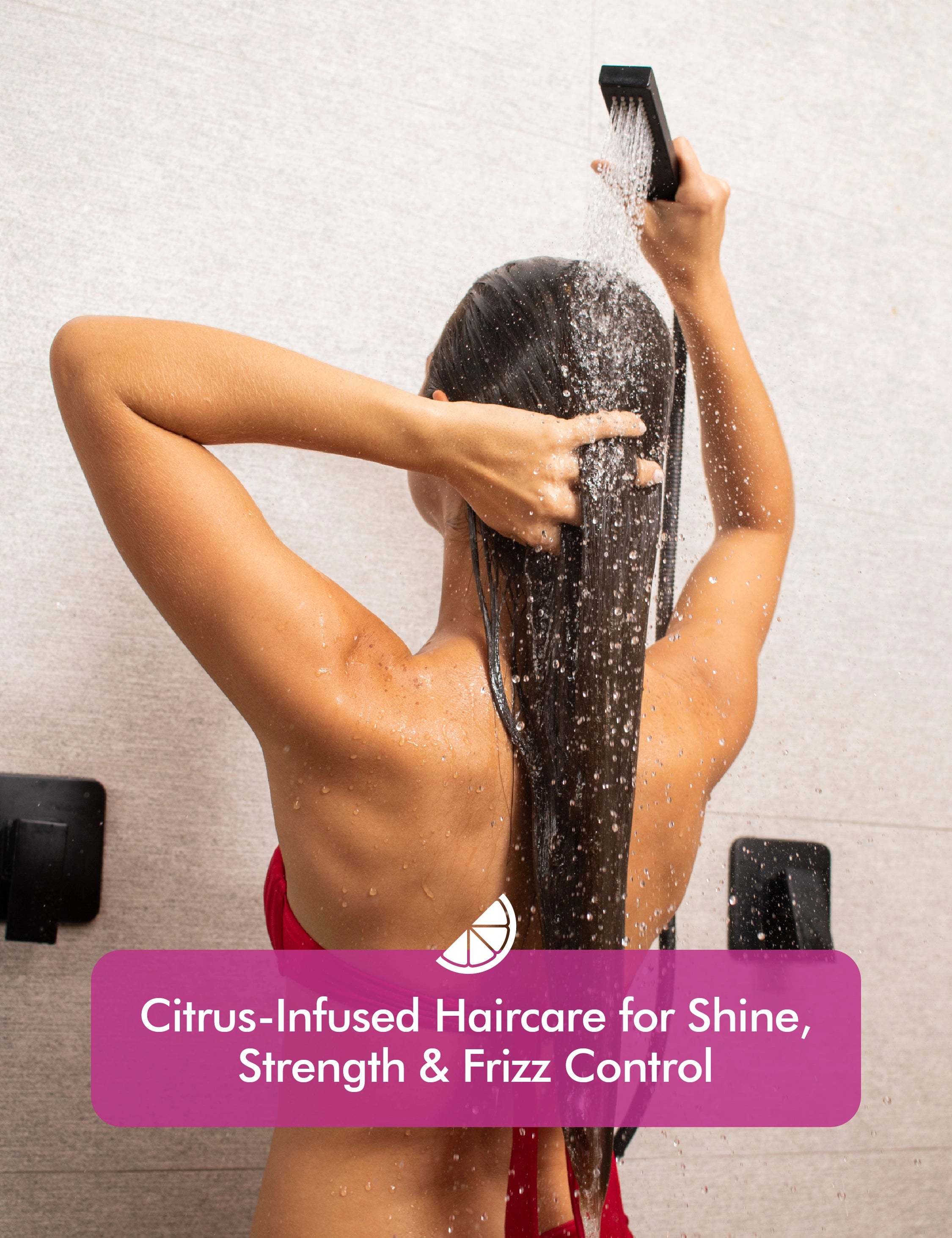 Shampoo & Conditioner Bar Set - Citrus Essential Oils & Panthenol - for Shine & Frizz Control - Tree Bottle