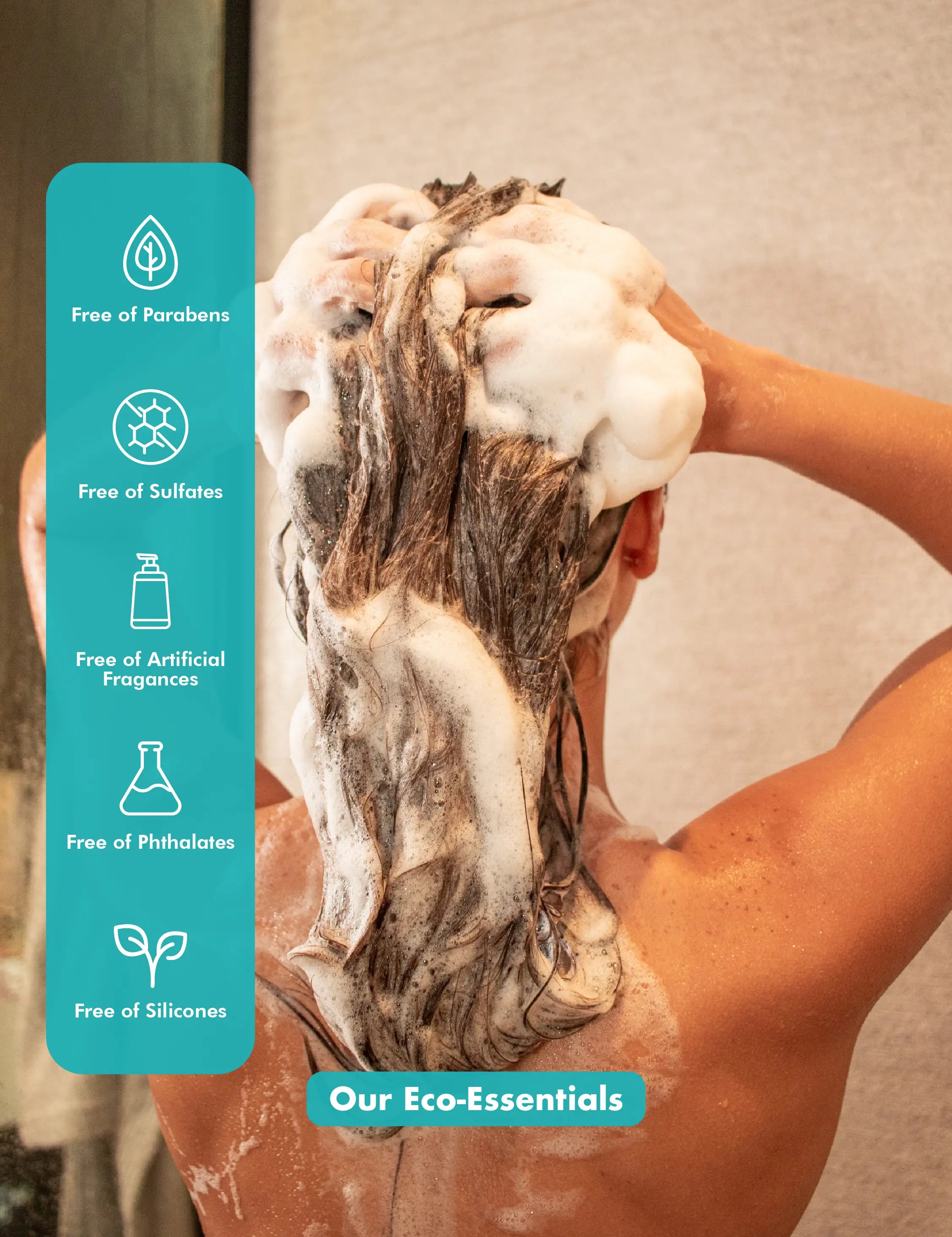 Shampoo & Conditioner Bar Set - Peppermint Essential Oils & Biotin - for Hair Growth - Tree Bottle