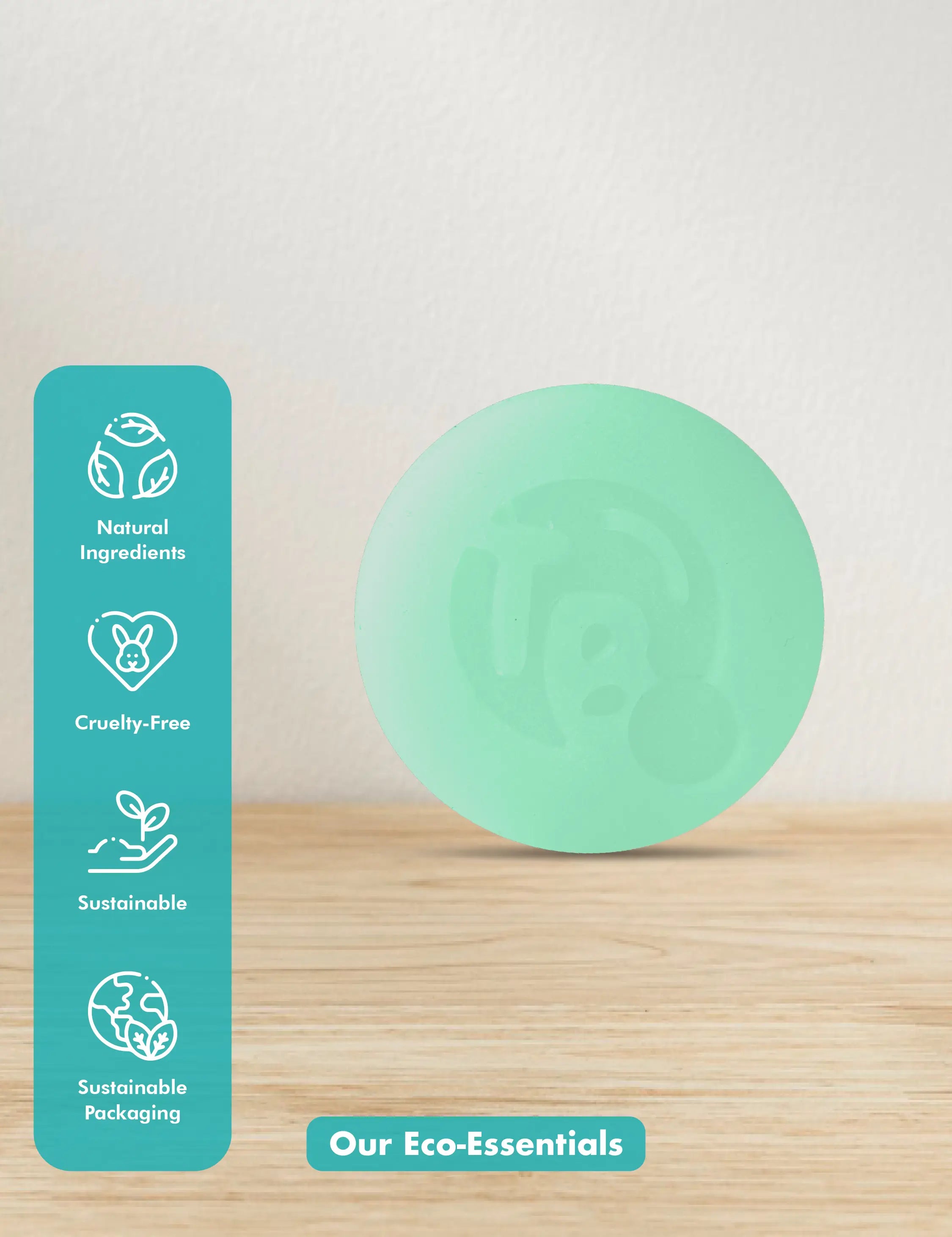 Conditioner Bar - Peppermint Essential Oil & Biotin - for Hair Growth - Tree Bottle