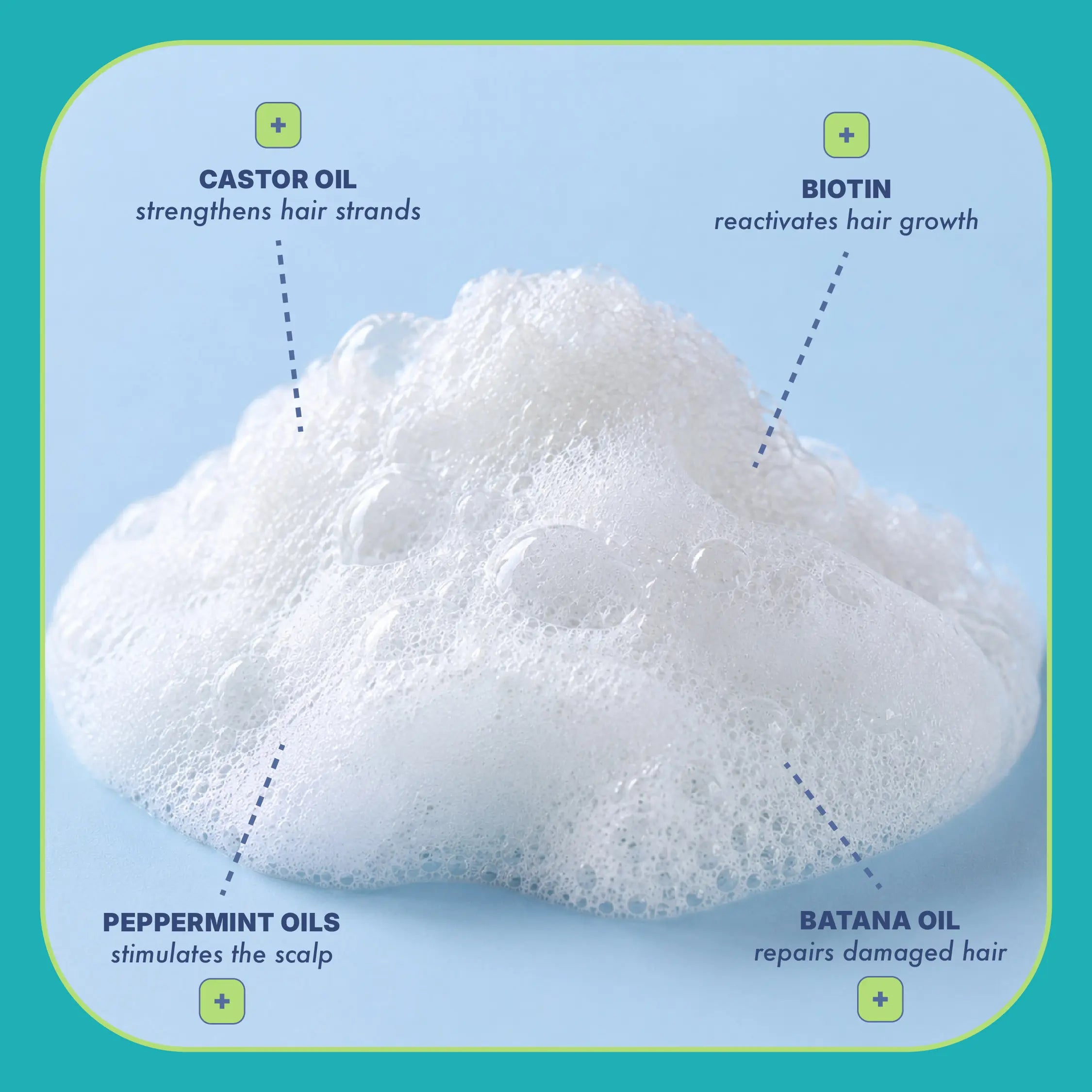 Castor Oil + Biotin Shampoo Bar - HAIR GROWTH