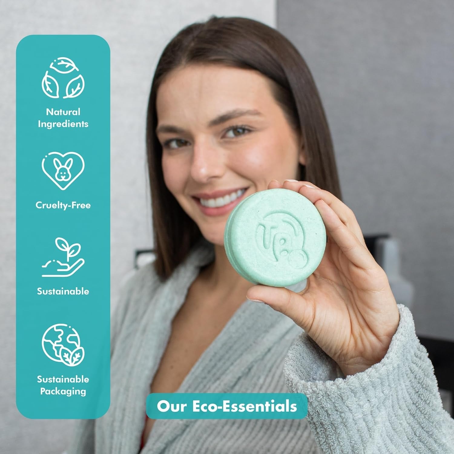 Shampoo Bar - Peppermint Essential Oils & Biotin - for Hair Growth